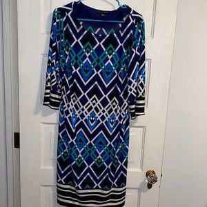 Mid Length-Geometric Pattern Dress✨